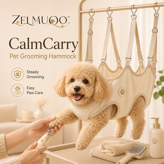 ZELMUQO™ CalmCarry Pet Grooming Hammock for Nail & Paw Care